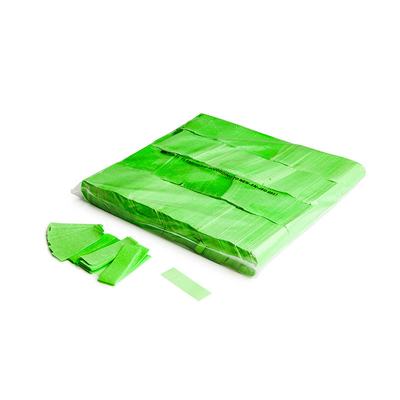 Slowfall UV confetti 55x17mm fluo green