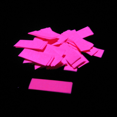 Slowfall UV confetti 55x17mm fluo pink