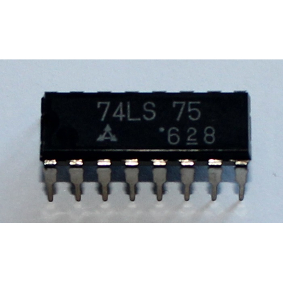74LS75 4-bit Bistable latch with Q and/Q