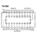 74LS154N 4-line to 16-line Decoder/demultiplexer