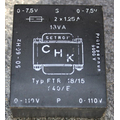 Transformer Prim. 2 x 110V Sec. 2 x  7.5V / 9VA - FTR-1815