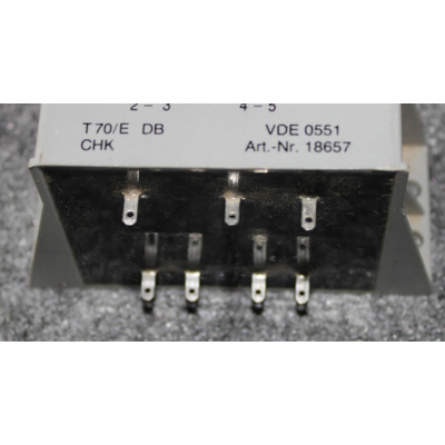 Transformator Prin. 230V Sec.1. 15V / 3,75VA Sec.2. 9,5V / 20VA