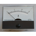 Panel meter with mirror scale 0 - 5A DC