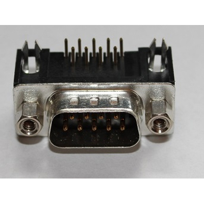 D SUB connector male for PCB 9 pin