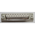 Sub-D socket, 25-pin, solder connection