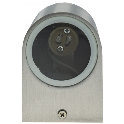 Wall lamp with GU10 socket IP44 polished stainless Steel - CTW-1e