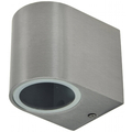 Wall lamp with GU10 socket IP44 polished stainless Steel...