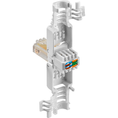 Tool-free RJ45 plug CAT 5e with terminal strip