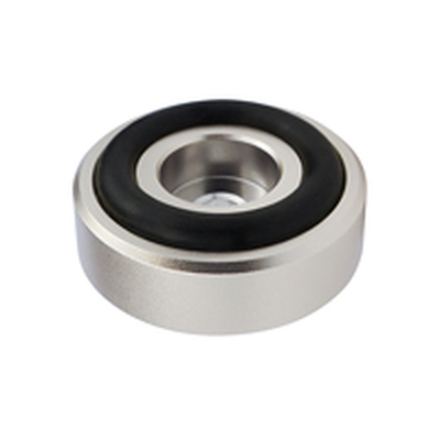 Aluminium feet for HiFi devices Ø30 mm alu polished Set...