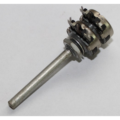 Potentiometer stereo  500K  log 4mm metal