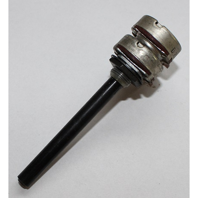 Potentiometer axial stereo 100K lin 6mm Kunststoffachse  Radiohm