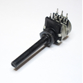 Potentiometer axual stereo   47K  lin 6mm plastic shaft...