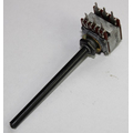 Potentiometer axial stereo  47K  lin 4mm Kunststoffachse...