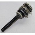 Potentiometer axial stereo    47K log 6mm Kunststoffachse...