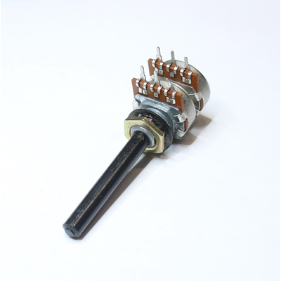 Potentiometer axial stereo  22K lin 6mm Kunststoffachse  Omeg