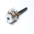 Potentiometer axial stereo   22k lin 6mm plastic shaft  Omeg