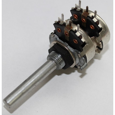 Potentiometer stereo   4,7k lin 4mm