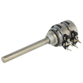 Potentiometer axial stereo   2,5K  log 6mm Metal