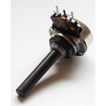 Potentiometer axial mono  1M lin 6mm Kunststoffachse