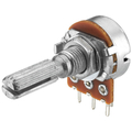Potentiometer axial mono   100K lin with 41 detents -...