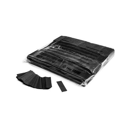Slowfall confetti rectangles 55x17mm black