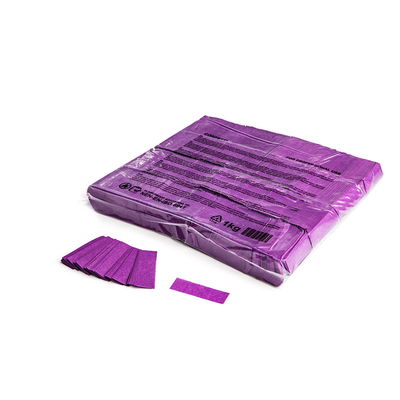 Slowfall confetti rectangles 55x17mm violet