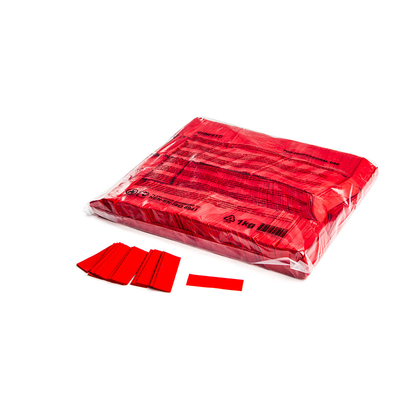 Slowfall confetti rectangles 55x17mm red