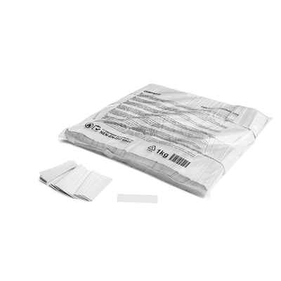 Slowfall confetti rectangles 55x17mm wei�