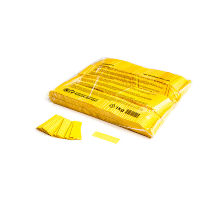 Slowfall confetti rectangles 55x17mm gelb