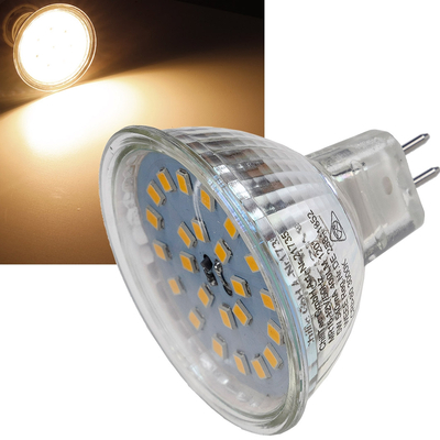 LED Strahler  4,4W warmwei� 3000K 12V - H55 SMD