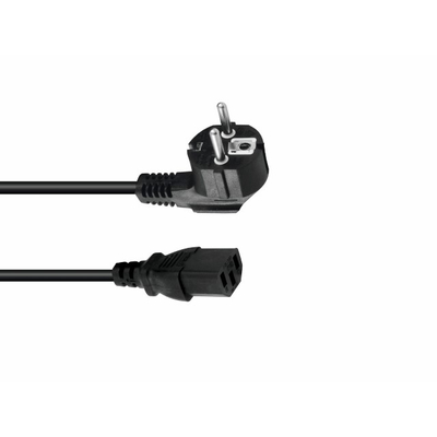 IEC power cable  0.6m 3x0.75  black