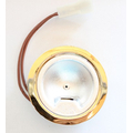 Furniture luminaire for lamps G4 brass
