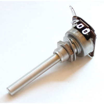 Potentiometer mono     4,7K lin 4mm Metalachse Ruewido
