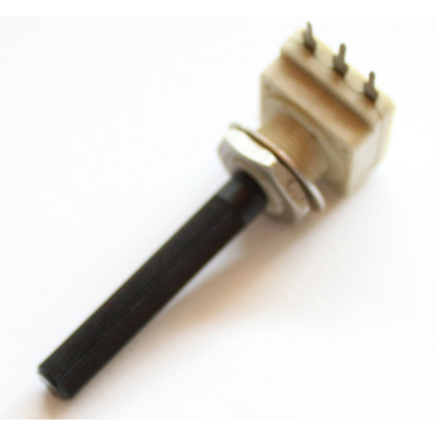 Potentiometer mono      500R lin 6mm plastic shaft
