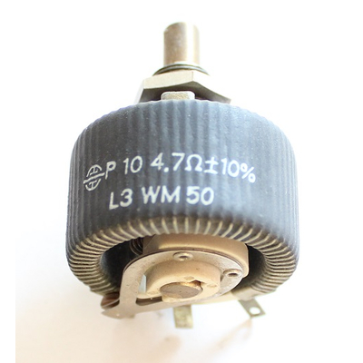 Keramik-Drahtpotentiometer    4,7R 10W 10% L3 WM50