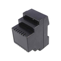 Housing for DIN rail mounting black