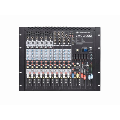 Professional audio mixer with British-style EQ, compressor, effect unit and USB interface LMC-2022FX USB