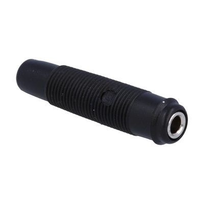 4mm banana Socket 16A 60VDC black - KUN 30 SW