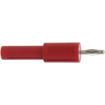 Adapter plug 2 mm> socket 4 mm red