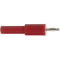 Adapter plug 2 mm> socket 4 mm red