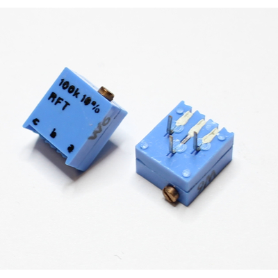 Spindeltrimmer    100K Ohm liegend 10-G�nge