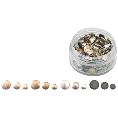 Ersatznieten in 3 Gr��en undf 4 Farben/matt (750Stk)