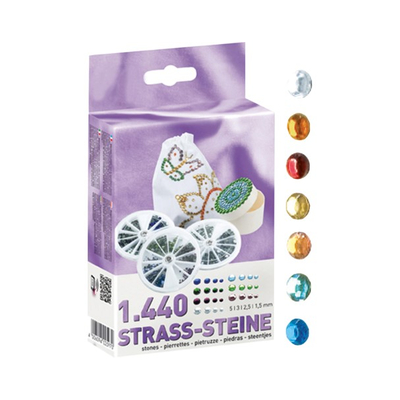 Replacement stones light in 7 colors (1440 pieces)