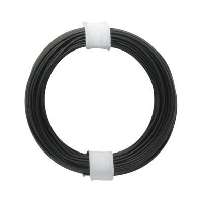 Copper switching wire 0.5mm black 10m - 105-1