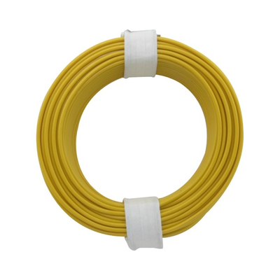 Copper jumper wire 0.5mm / yellow 10m