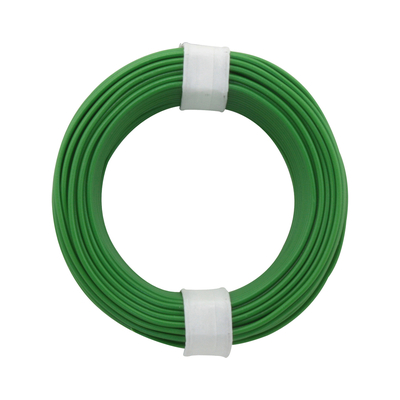 Copper switching wire 0.5mm green 10m - 105-4