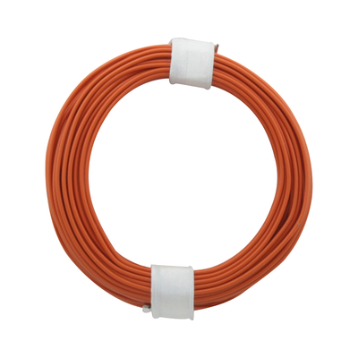 Copper switching wire 0.5mm orange 10m - 105-7