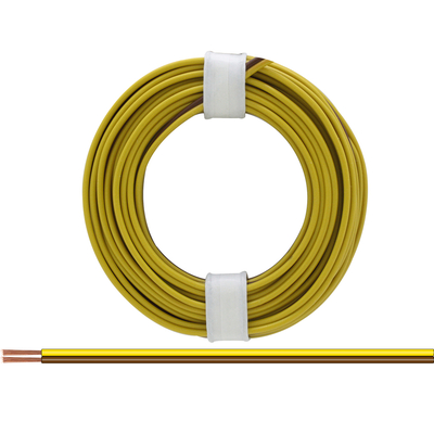 Twin-core wire 2 x 0.14mm�   5m yellow-brown - 218-38