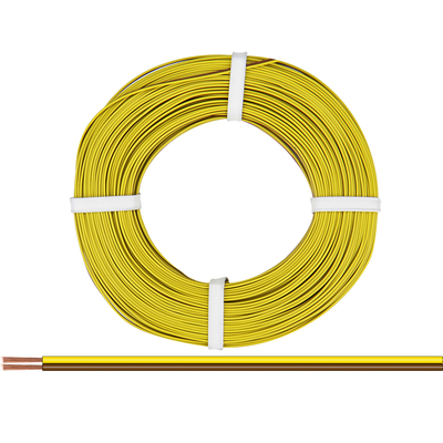Twin strand 2 x 0.14mm�  50m yellow-brown