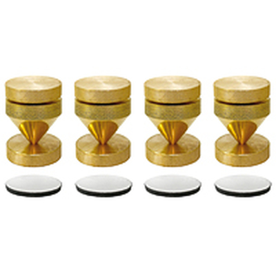 Vibration damper for loudspeaker brass Set of 4 pieces